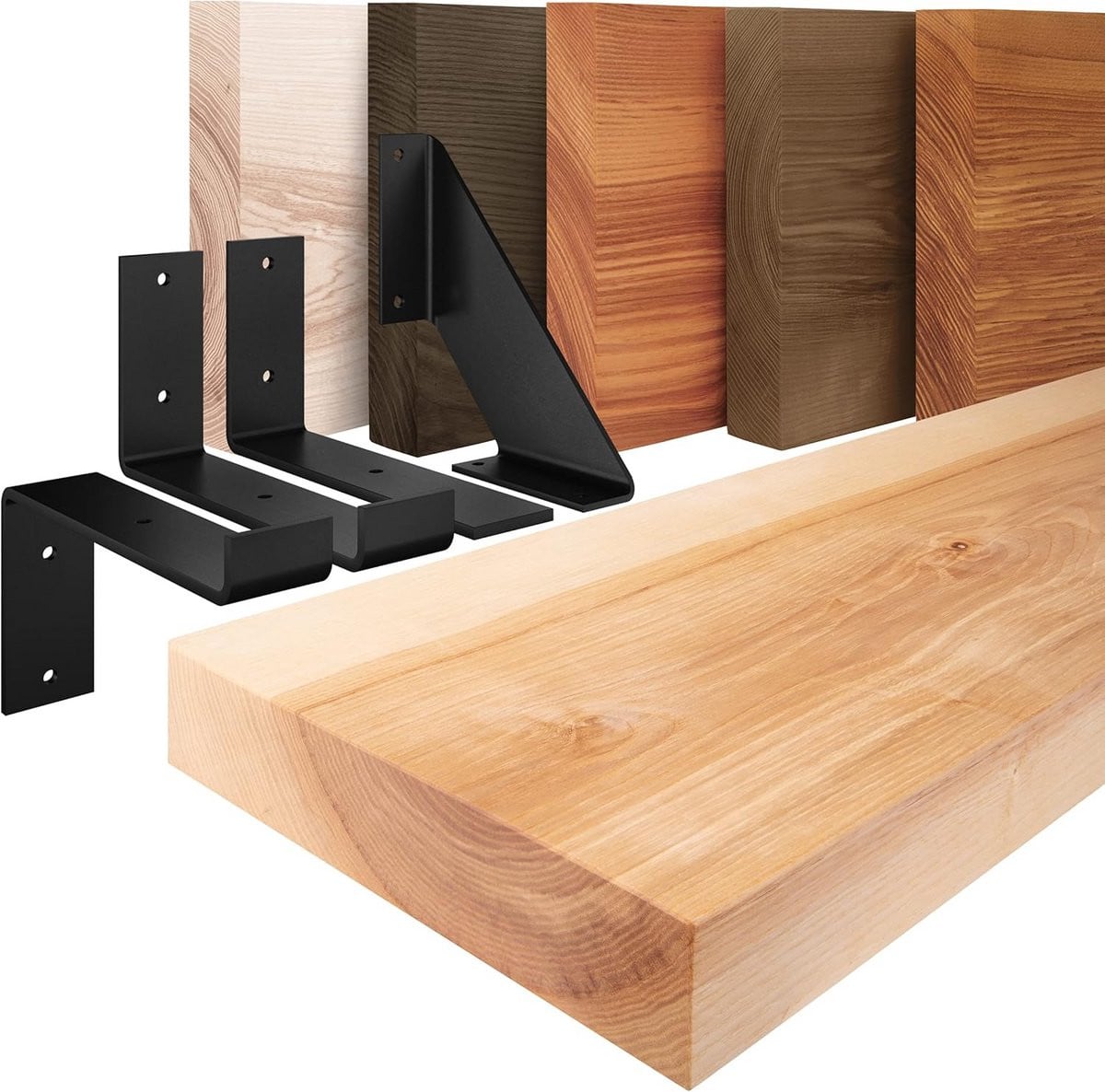 Massief Houten Wandplank Rustiek Design van Essenhout