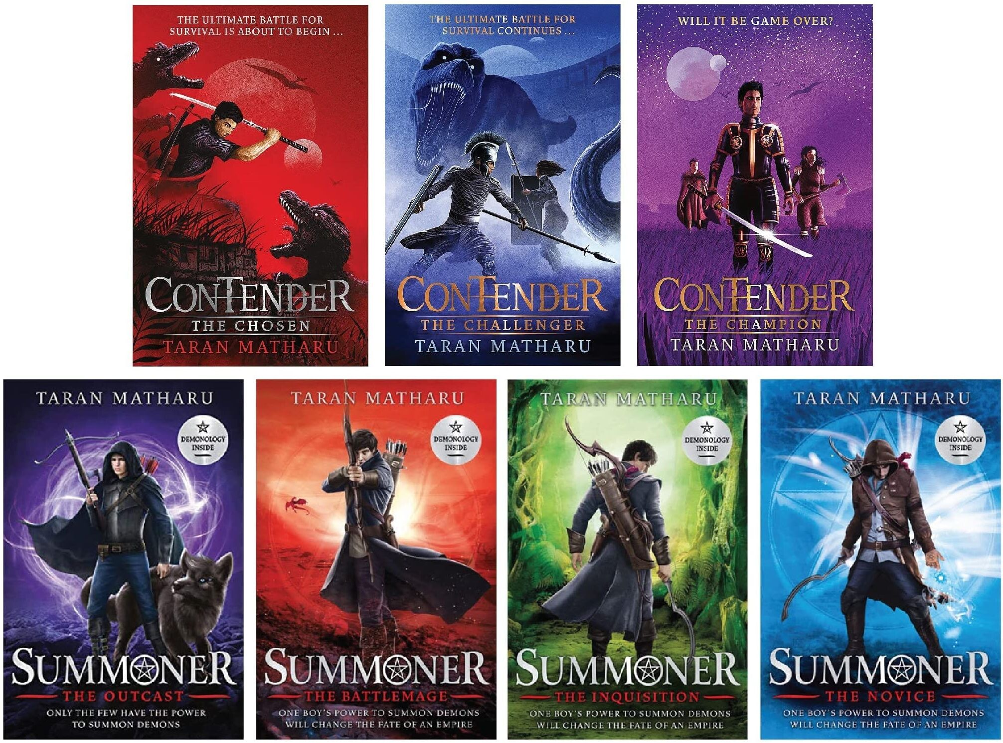 Summoner And Contender Series By Taran Matharu 7 Books Collection Set - Ages 12-17 - Paperback Hachette
