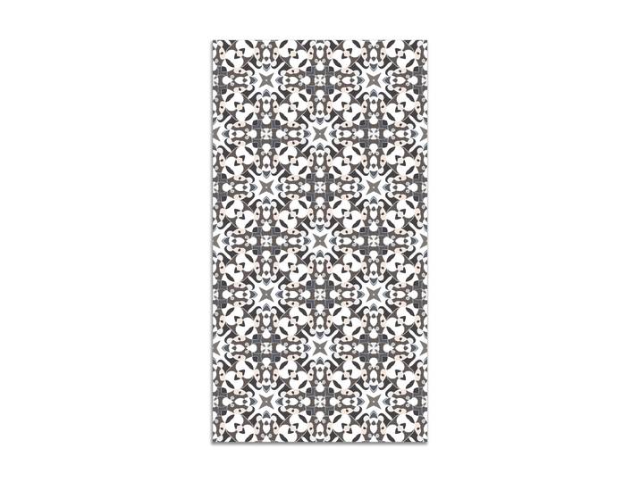 Tapis vinyle tuile hydraulique type oriental gris 120x170cm