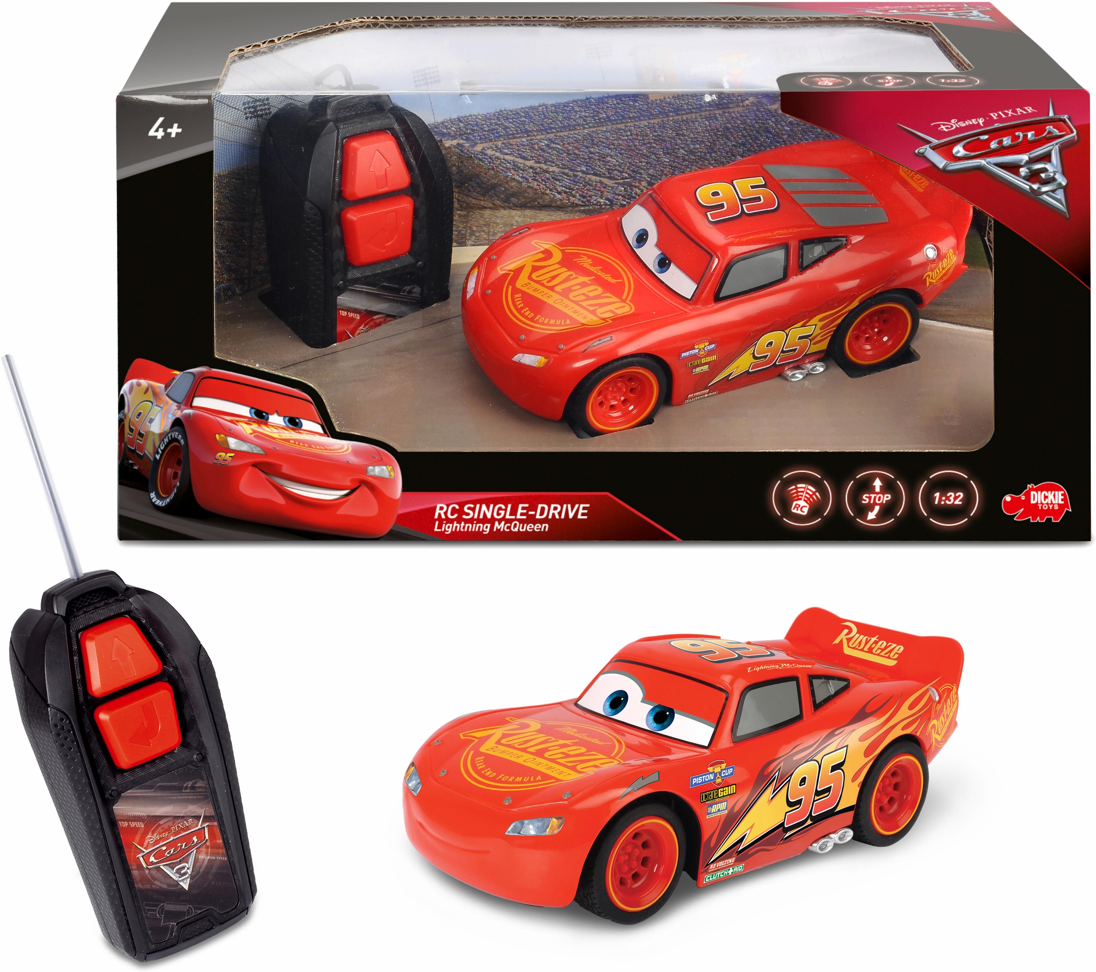 RC-Auto DICKIE TOYS "Lightning McQueen", rot, Fernlenkfahrzeuge, Kinder, Kunststoff, RC-Auto
