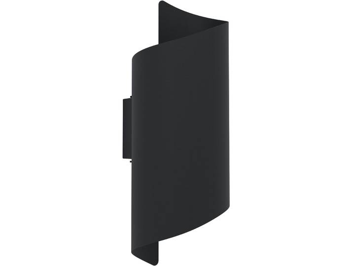 Wandlampe aussen Montarello schwarz B 7.5 cm IP44 - Wandlampe aussen