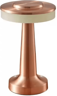 Inspire Curations Rechargeable Metal Touch Table Lamp USB Portable Mood Light For Bedroom & Home Decor rose Red
