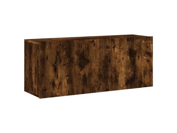 GHVBNMF TV Wandschrank Räuchereiche 100x30x41 cm Lowboard Platzsparendes Hängeboard aus Holzwerkstoff für Wohnzimmer und Schlafzimmer mit reichlich Stauraum für Medien.