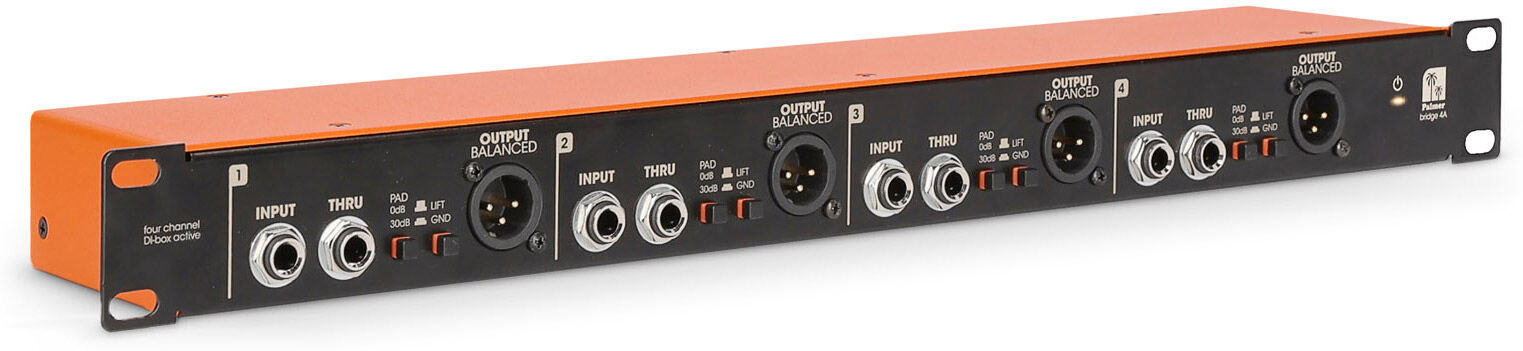 Palmer Bridge 4a - 4-Kanalige, Aktive Di-Box Im 19"-Rackformat