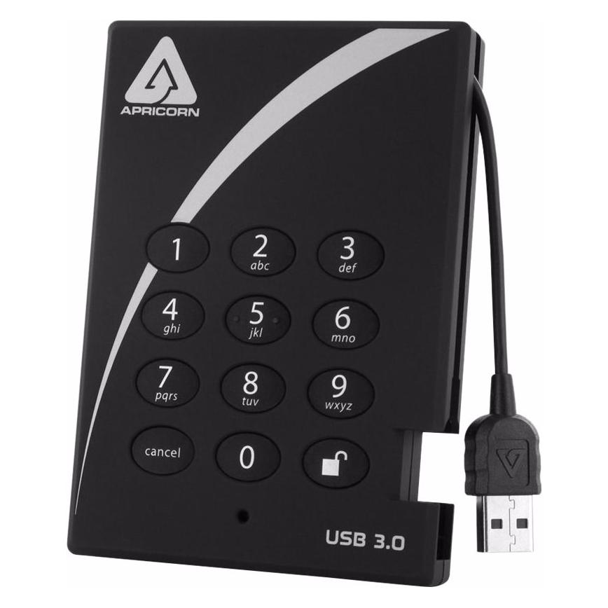 Apricorn Aegis Padlock 3.0 A25-3PL256-2000 - Festplatte - verschlüsselt - 2 TB - extern ( (2 TB) (A25-3PL256-2000)