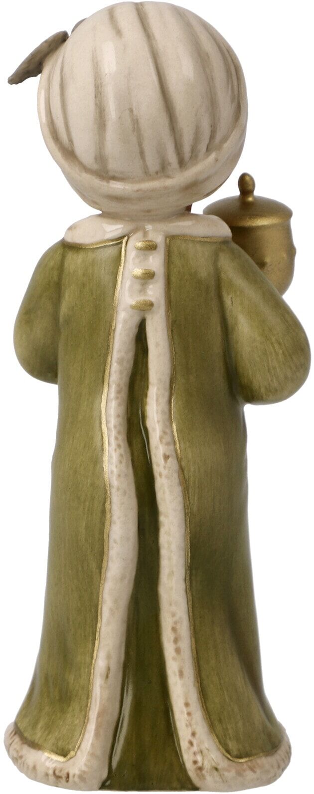 Krippenfigur GOEBEL "Weihnachtsdeko", bunt, B:5cm H:11,5cm, Steingut, Dekofiguren, Krippenfigur, Steingut, Figur Kaspar