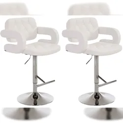 CLP 2er Set Barhocker Dublin weiß