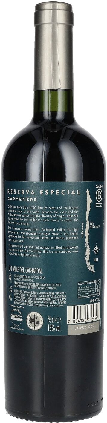 Cono Sur Reserva Especial Carmenere 2020 13% Vol. 0,75l