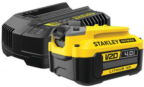 Stanley SFMCB14M1-QW FatMax Starter kit chargeur + 1 batterie V20 4,0Ah