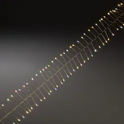 Konstsmide Weihnachtsbeleuchtung  Micro LED Lichterkette messingfarben Draht