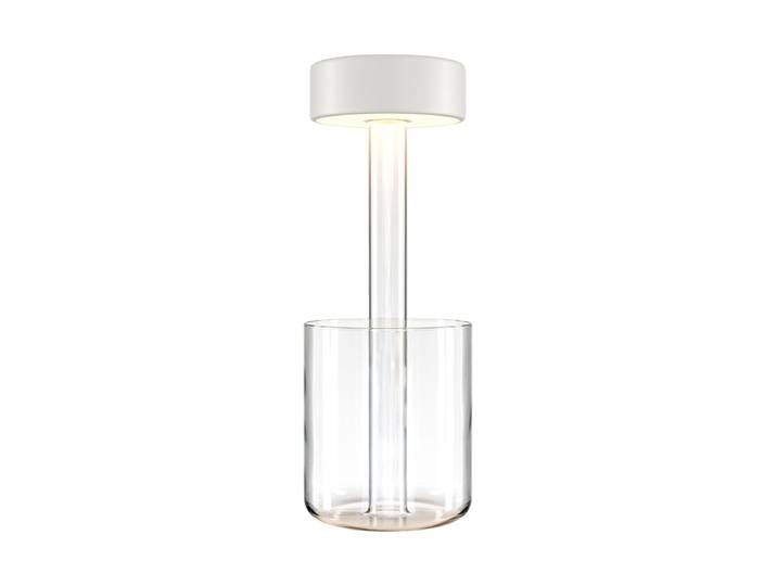 Tragbare LED Batterie-Tischlampe „Al Collaboration II“ Weiss/Transparent Maytoni