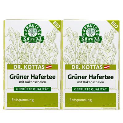 Kottas Dr.tee Gruener-Hafer Bio x2 2x20 St Filterbeutel