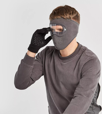ForAllApparel Unisex Full Face Protection Anti Fog Face Mask Gray