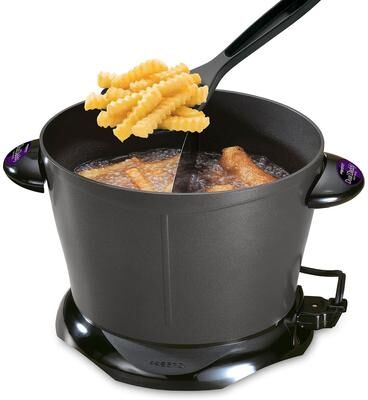 Presto DualDaddy Electric Deep Fryer, Black