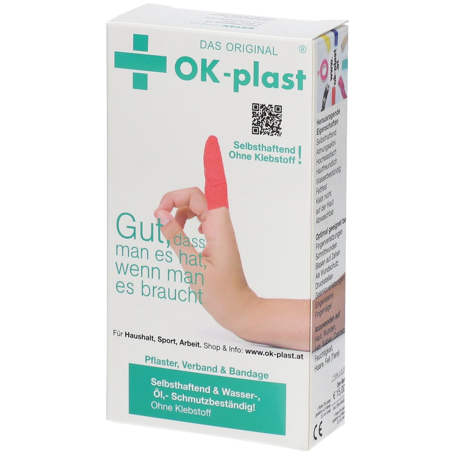 Ok-Plast Pfl+Finvb 2,5 Na/Ro 2 St Pflaster