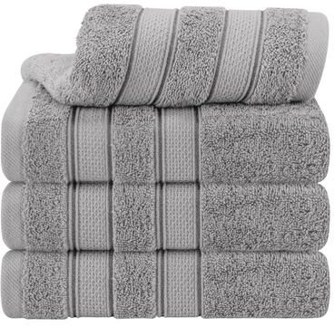 American Soft Linen 4 Piece 100% Cotton Salem Hand Towel Set