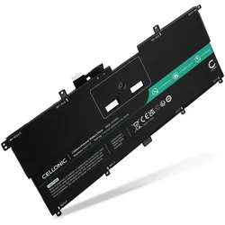 Cellonic Akku für Dell XPS 13 9365 2-in-1, 13-9365-D6701TS, 13-9365-D5705TS (4000 mAh), Notebook Akku, Schwarz