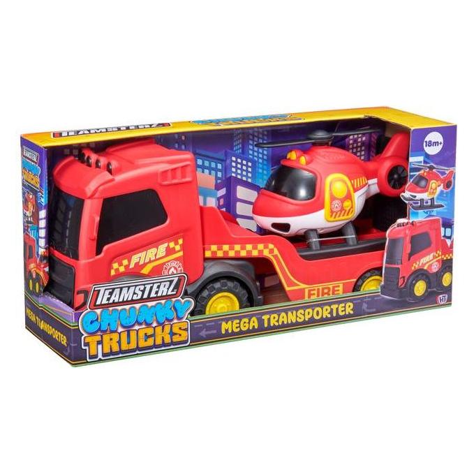 Teamsterz TZ Fire transporter with helicopter, 35 cm (66237357)