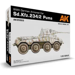 AK Interactive AK Models - 1/35 WWII GERMAN ARMORED CAR SD.KFZ.234/2 PUMA
