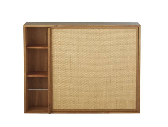 Bureau console 1 porte 3 niches