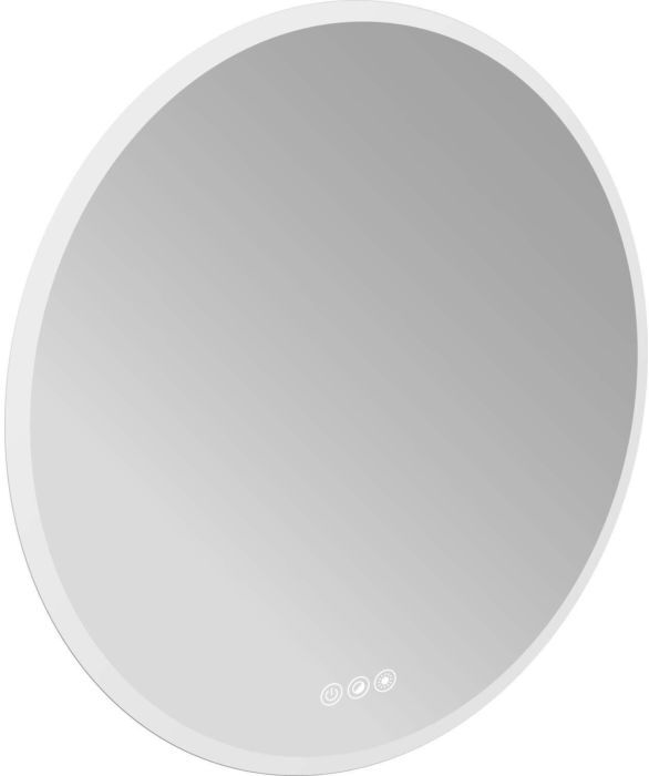 Emco Pure LED-Lichtspiegel 441130606 Ø 600 mm, mit 3 Touchsensoren, umlaufende Mattierung