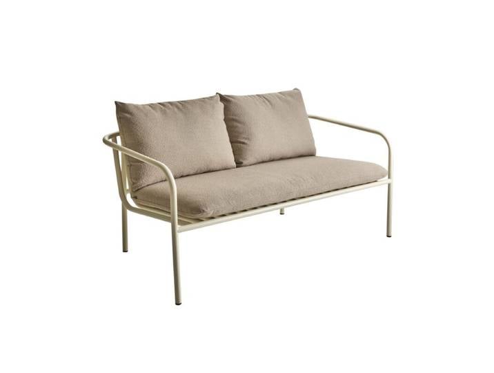 Brafab Bendt Loungesofa 2-Sitzer - Aluminium pearl white Organic Modern, Trendig &amp; bunt