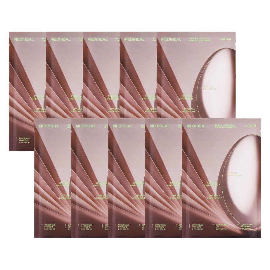 Mediheal - Retinol Collagen Cream Lifting Mask - 10 pcs (370 g) (MEH-00049)