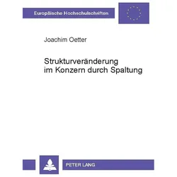 Oetter:Strukturveränderung im Konzern d, Fachbücher von Joachim Oetter