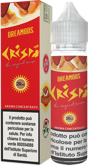 Galactika Crispi Dreamods Liquido Shot 20ml Waffle Gelato Vaniglia Fragola