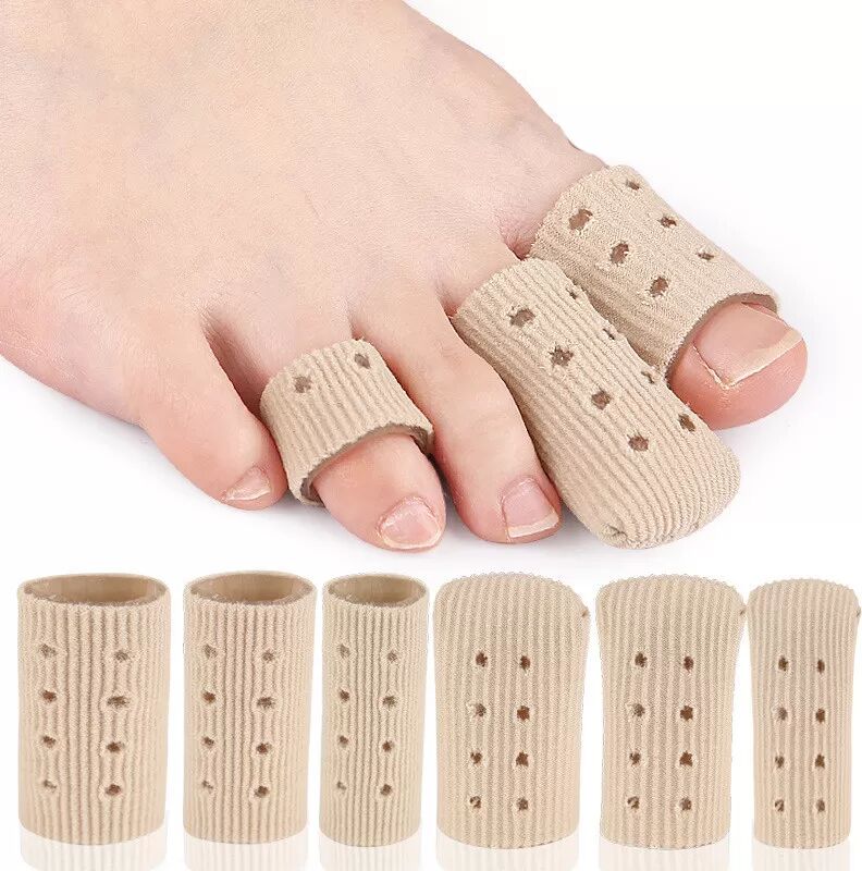 INF Manchons d'orteils en fibre avec trous, lot de 5 - Protection anti-frottement et confort Modèle 6