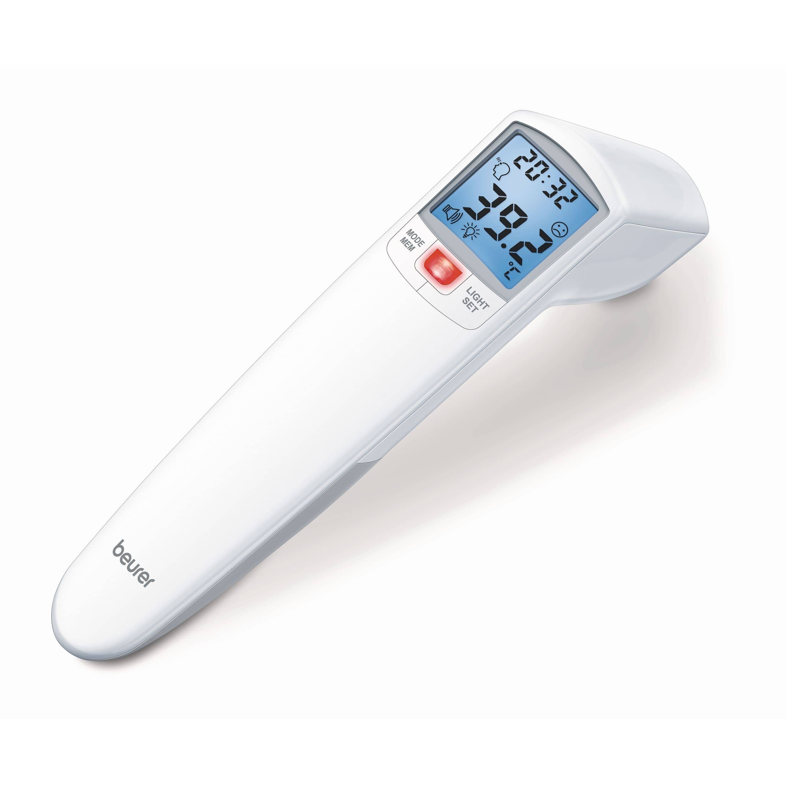 Beurer FT100 kontaktloses Fieberthermometer 60 Speicherplätze Fieberalarm 79505