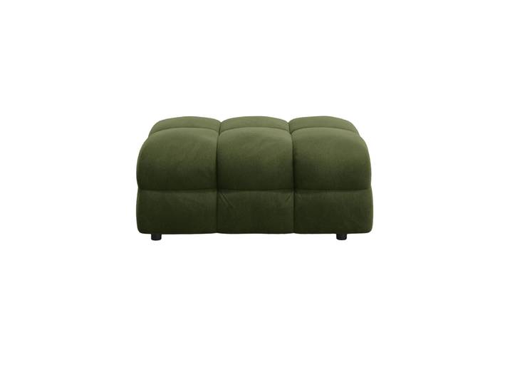 Design Sitzpouf „Kendal“ Samt Armeegrün Chosen by Bloomingloft