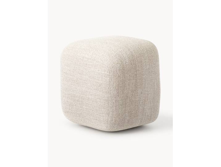 Hoher Bouclé-Sofa-Hocker Wolke