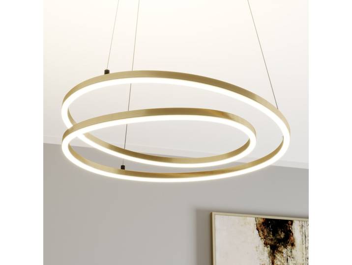 Davian LED Suspension Dim. Brass - Lindby - Salon / séjour - Moderne - Aluminium - Anneau