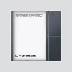 Siedle&Söhne Tasten-Modul anthrazitgrau TM 612-1 Außengewinde