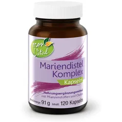 Kopp Vital® Mariendistel Komplex / 120 Kapseln / hochdosiert / Artischocken-Extrakt / Löwenzahnwurzel / Cholin