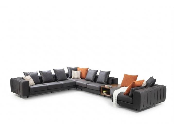 Xlmoebel Wohnlandschaft Grau Polstermöbel U-Form Stoffsofa mit hohem Sitzkomfort, Wohnlandschaft, Hergestellt in Europa