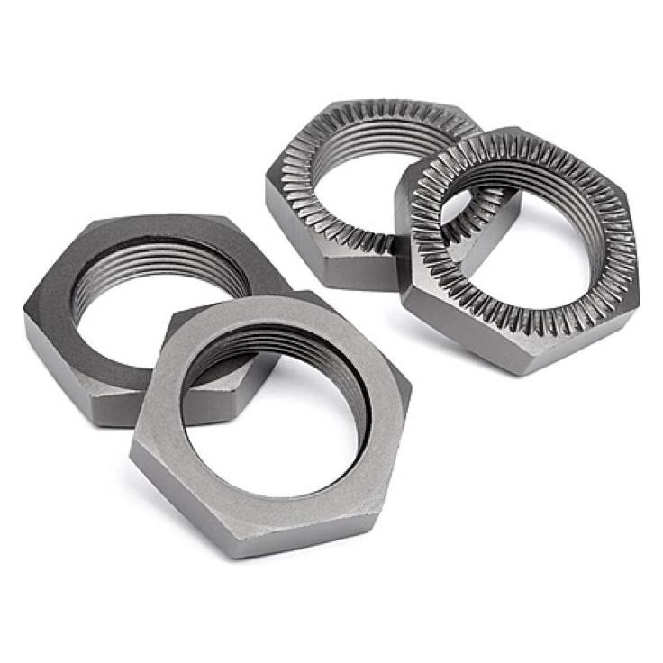 HPI BAJA 5B 2.0 MUTTER 24mm (GUNMETAL/4Stk) (102216)