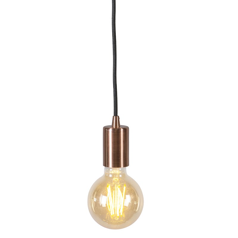 Qazqa Industriële Hanglamp Koper - Modern Metalen Design - E27 - Dimbaar
