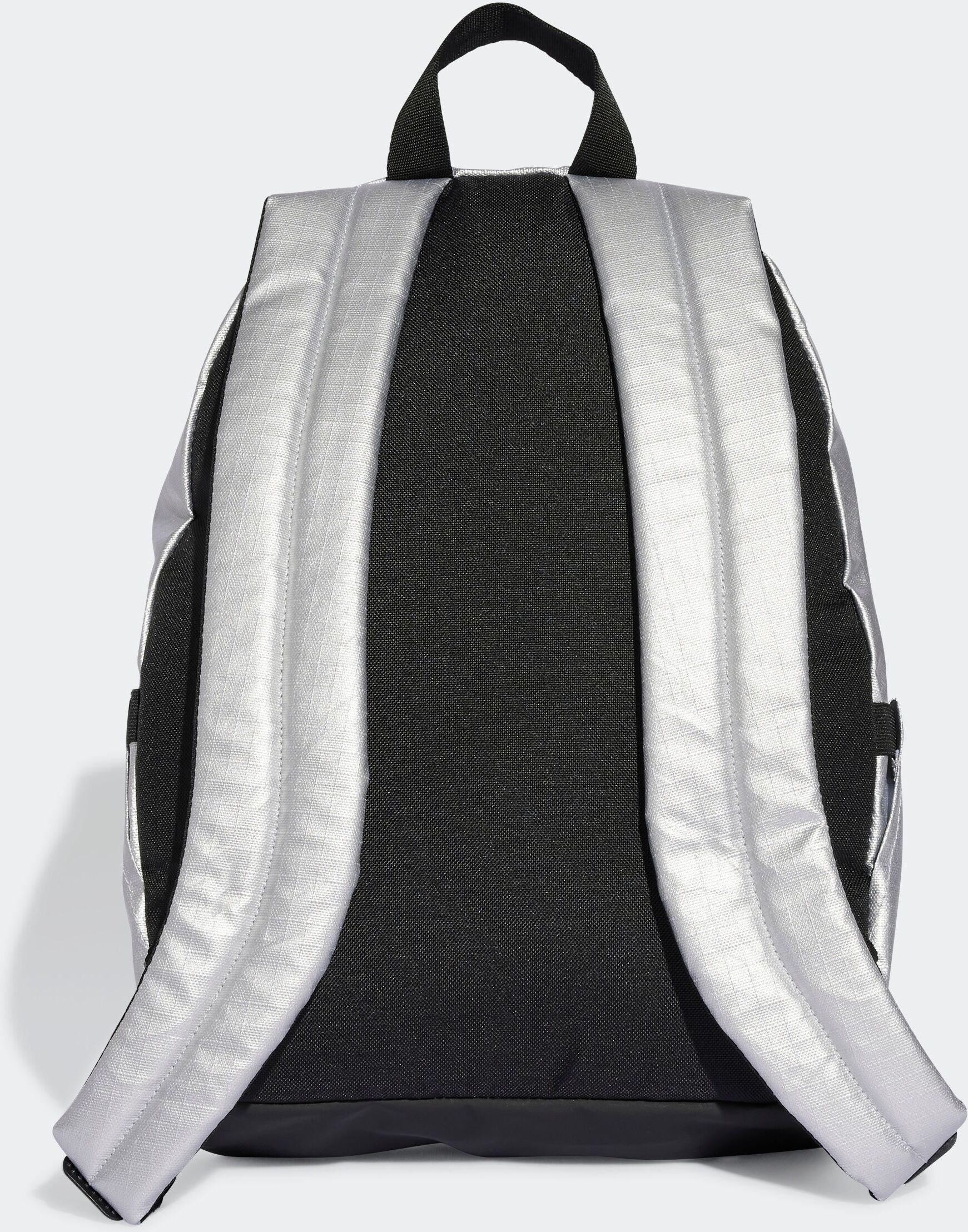 Rucksack ADIDAS PERFORMANCE "ADIDAS GLOW", silber (silber metallic, weiß), Rucksäcke, Damen, Obermaterial: 100% Polyester, Rucksack, für Fitness und sportlichen Stil, mit Reißverschluss