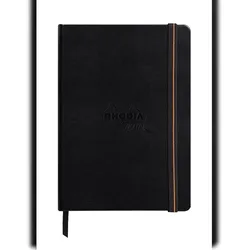 Rhodia Touch Mixed Media Book, Skizzenbuch A5 mit 20 Blatt Paint'ON-Papier extraweiß 250g - Schwarz 116174C