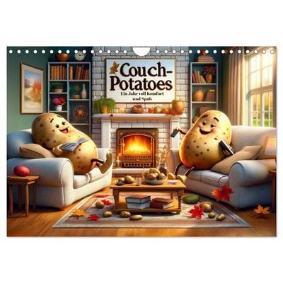 Couch Potatoes: Ein Jahr voll Komfort und Spaß (Wandkalender 2026 DIN A4 quer), CALVENDO Monatskalender