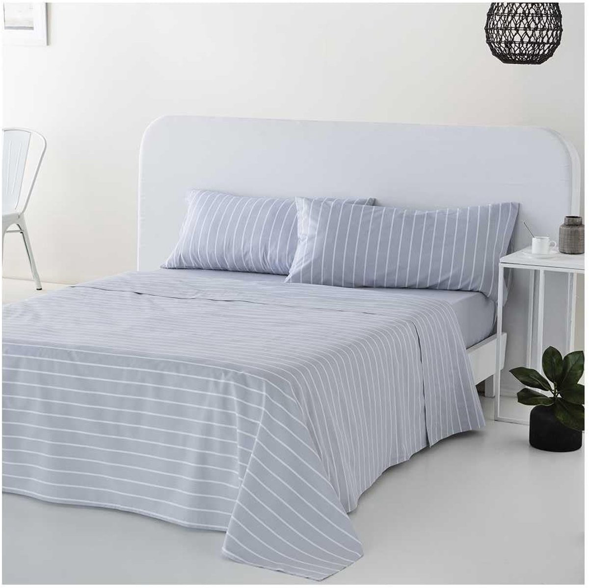 Omgoods Beddengoed Set van 100% Katoen, Berry Grey