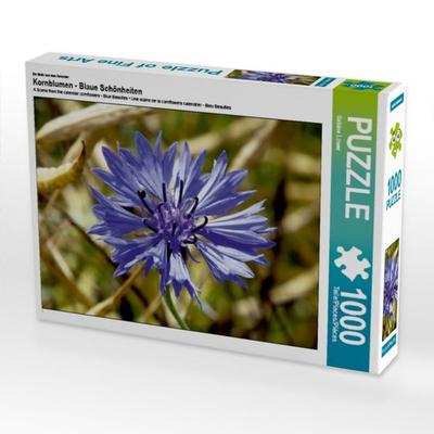 CALVENDO Puzzle Ein Motiv aus dem Kalender Kornblumen - Blaue Schönheiten | 1000 Teile Lege-Größe 64 × 48 cm Foto-Puzzle für glückliche Stunden