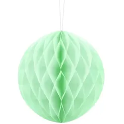 Partydeco Boule de papier alvéolé, pistache, 20cm (1 Stk.)