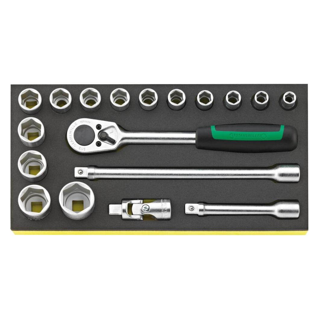 Stahlwille TCS 52/14/4 1/2" Werkzeuge in TCS Einlage (18x) (96838781)