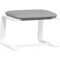 vidaXL Fußhocker Hellgrau 51x41x40 cm Stoff