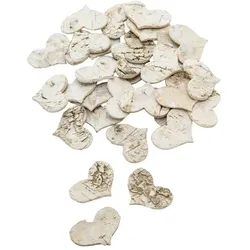 Herzen aus Birkenrinde, 3,5 cm, 30 Stück