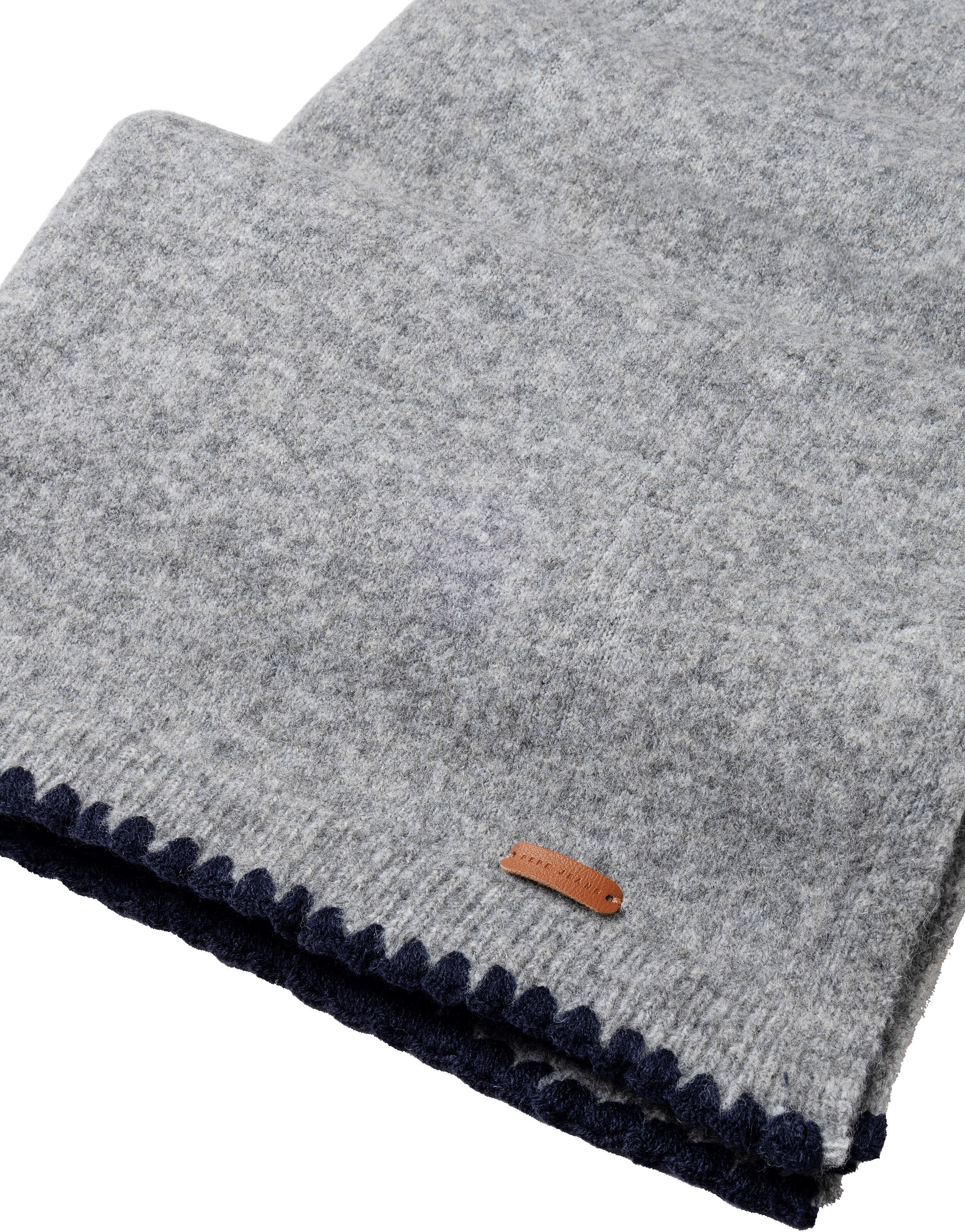 Schal PEPE JEANS "FAINE SCARF", Damen, grau (marl grau), Strick, Materialmix, Modetücher Schal, aus fein gestricktem Materialmix