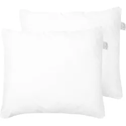 KOPFKISSEN 2er-Set Weiß 80/80 cm Errigal